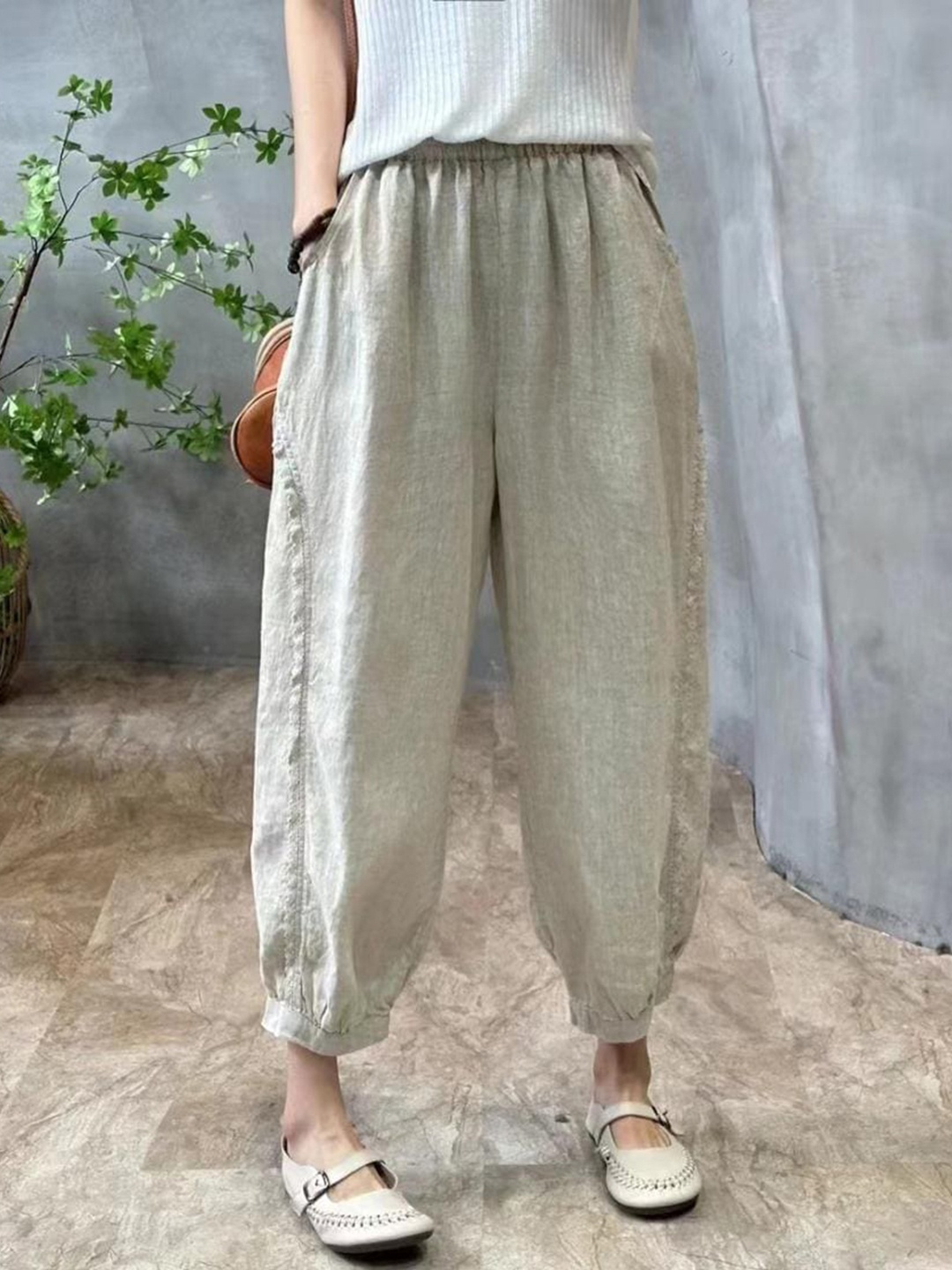 

StyleCast Women Joggers Trousers, Beige