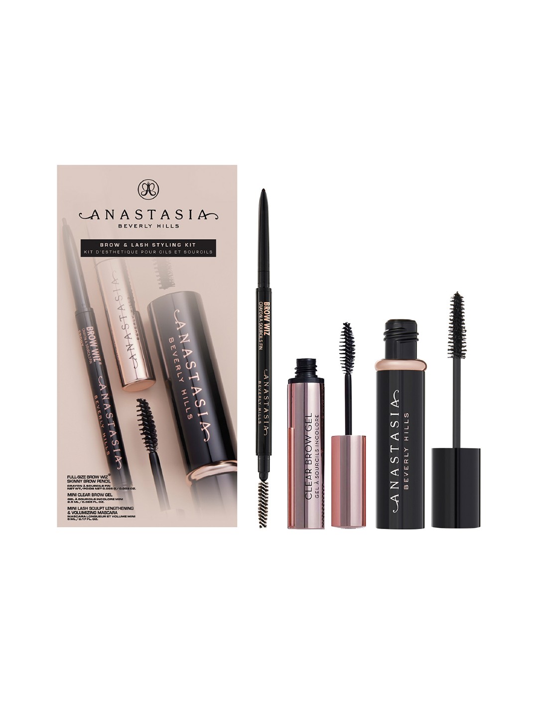 

ANASTASIA BEVERLY HILLS Brow & Lash Styling Kit - Dark Brown, Multi