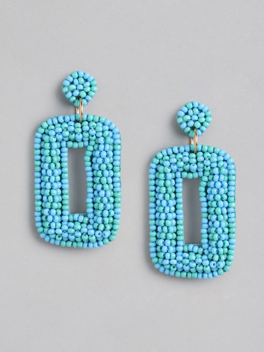 

RICHEERA Contemporary Drop Earrings, Turquoise blue