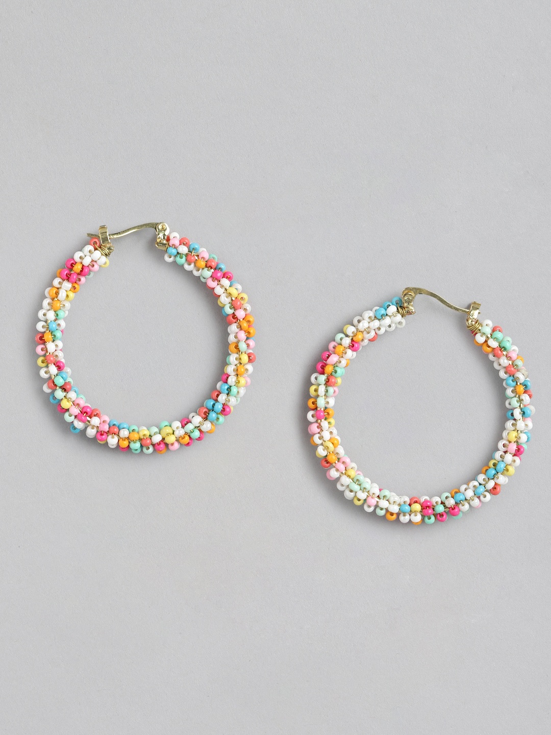 

RICHEERA Contemporary Hoop Earrings, Multi