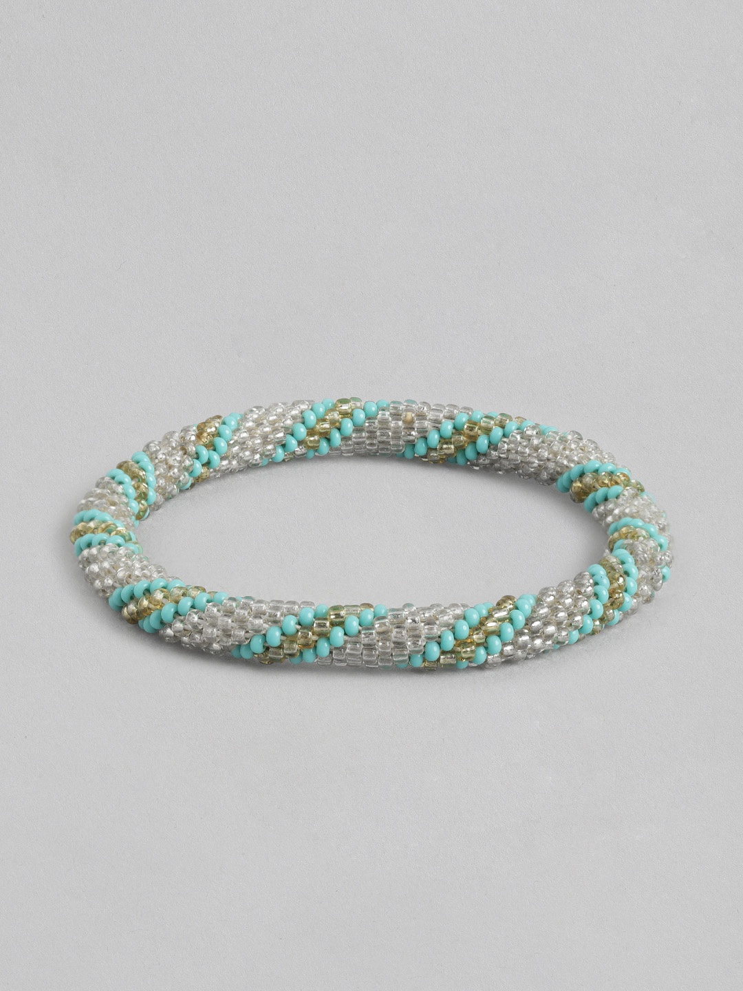 

RICHEERA Women Bangle-Style Bracelet, Turquoise blue