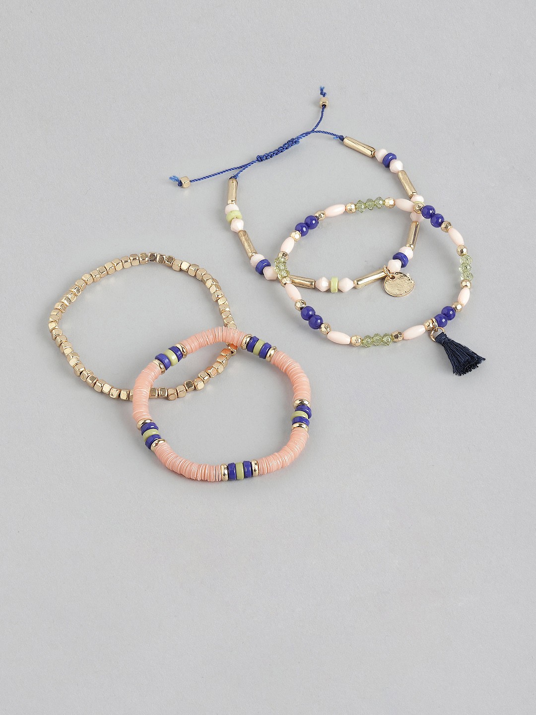 

RICHEERA Women Set of 4 Gold-Plated Armlet Bracelets
