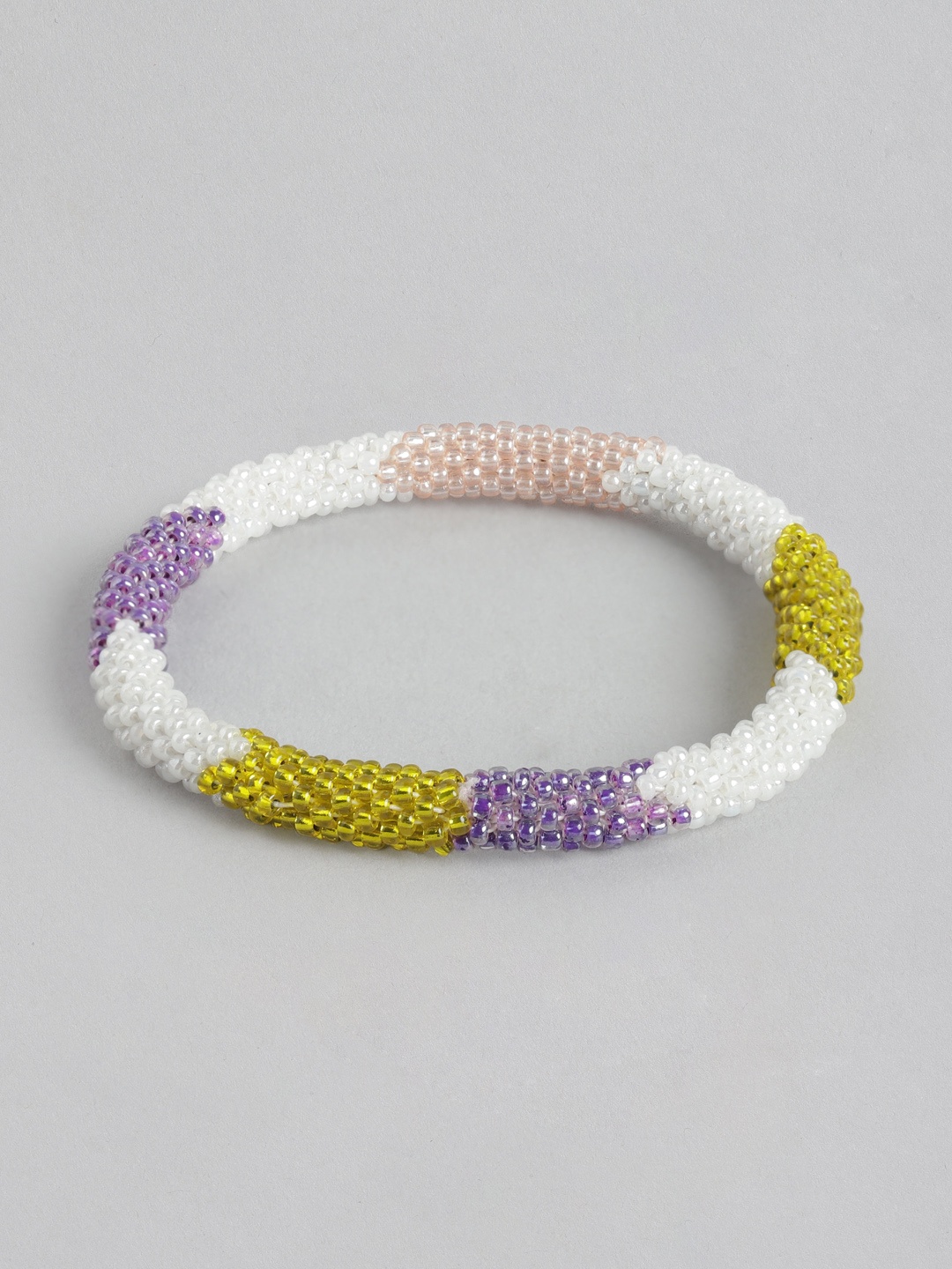 

RICHEERA Women Bangle-Style Bracelet, White