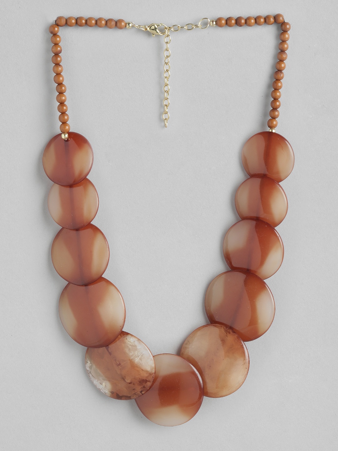 

RICHEERA Gold-Plated Necklace, Brown