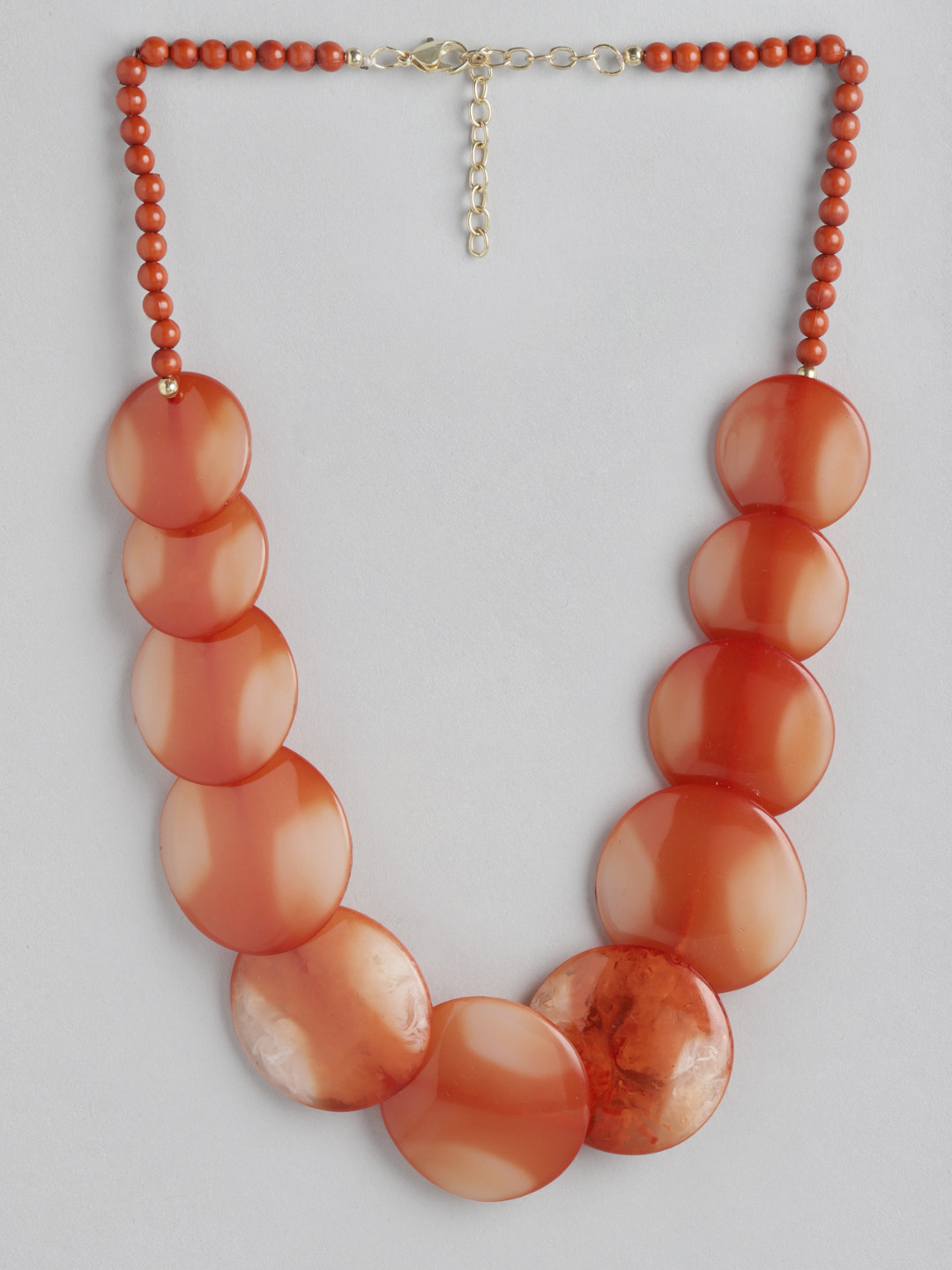 

RICHEERA Gold-Plated Necklace, Orange