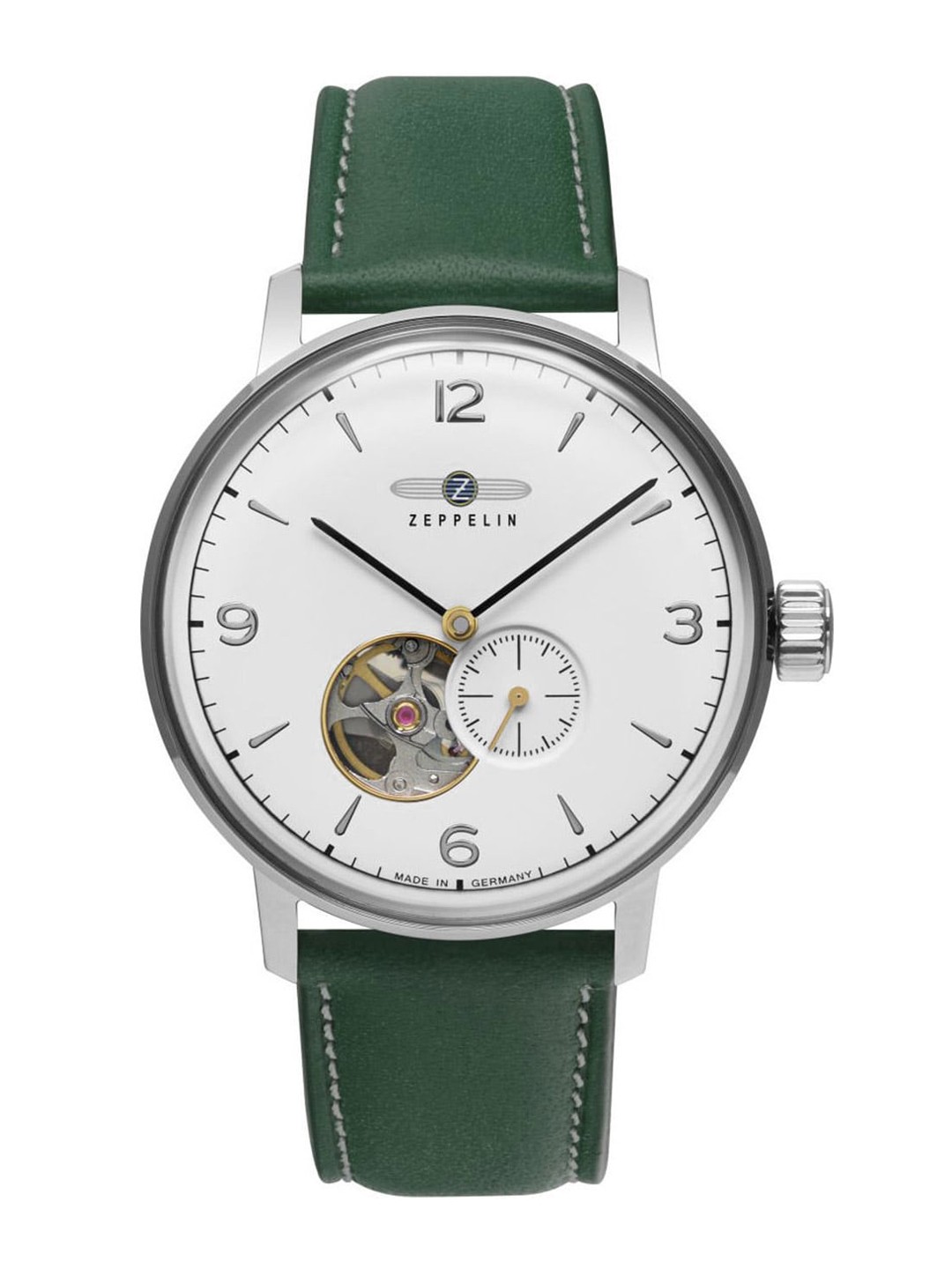 

ZEPPELIN Men Round Printed Dial Analogue Automatic Motion Powered Watch 80661_N, White
