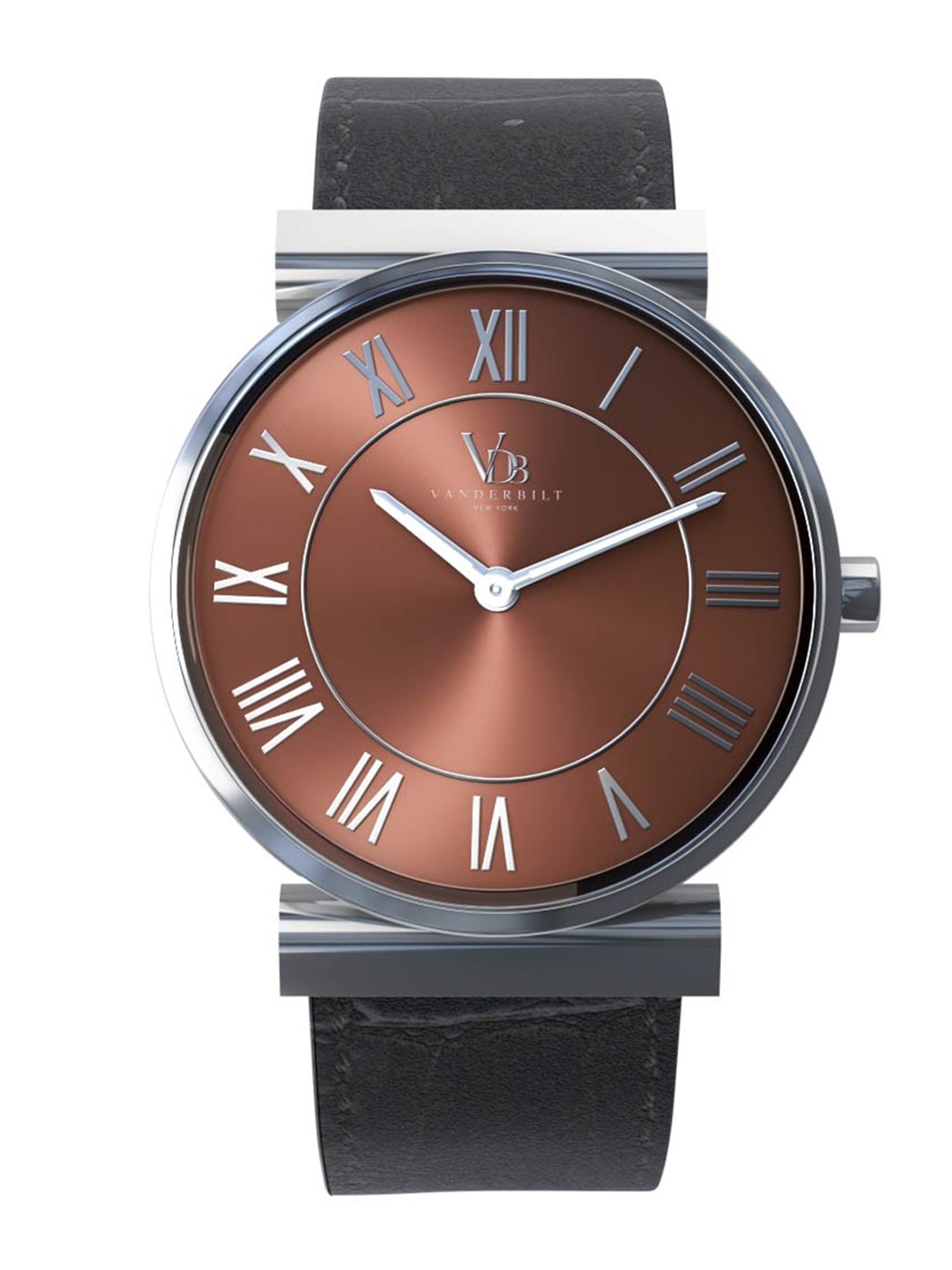 

VANDERBILT NEW YORK Unisex Dial & Leather Straps Analogue Watch WTVDB53WNSBGSL, Burgundy