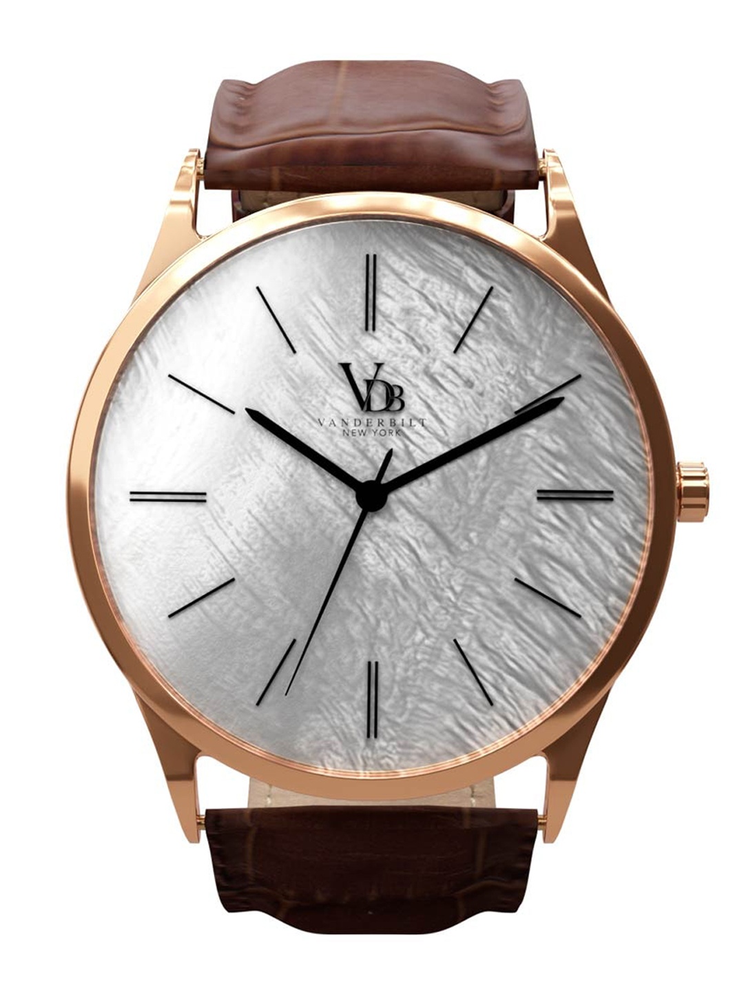 

VANDERBILT NEW YORK Men Leather Strap Analouge Watch, White