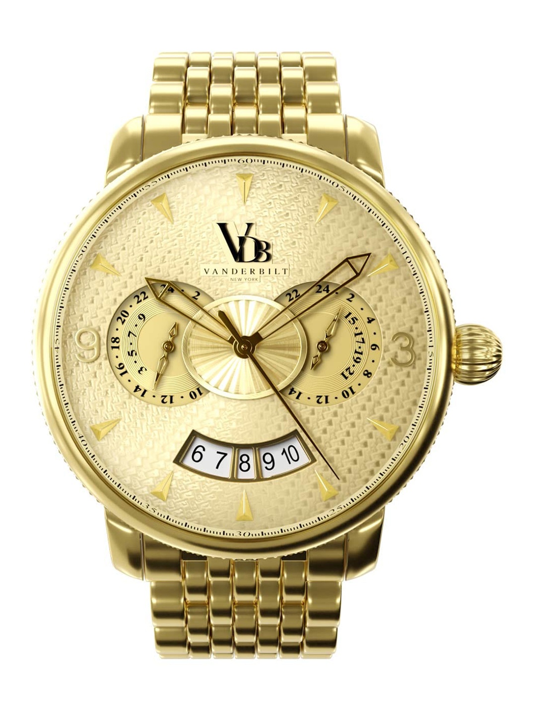 

VANDERBILT NEW YORK North Star Unisex Stainless Steel Dial Analogue Watch WTVDB42NSGLD, Gold