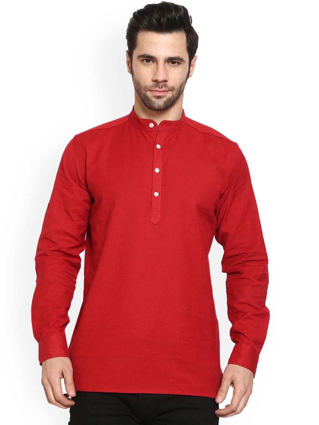 

Springberry Pure Cotton Full Sleeves Kurta, Maroon