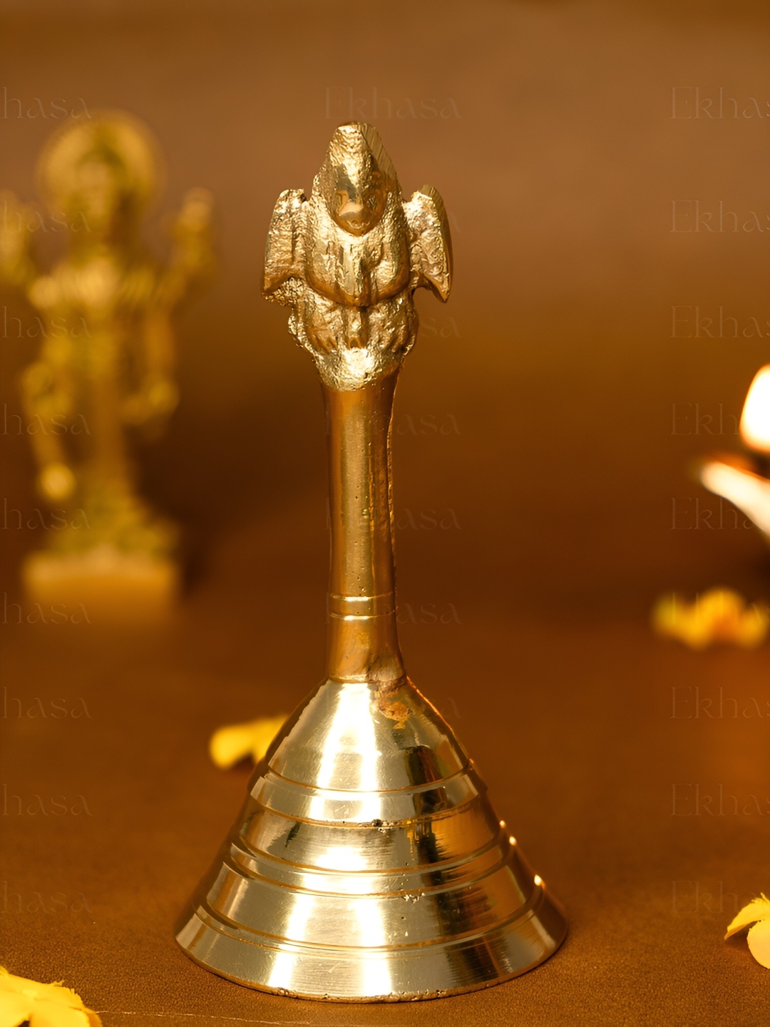 

Ekhasa Gold-Coloured Pooja bell