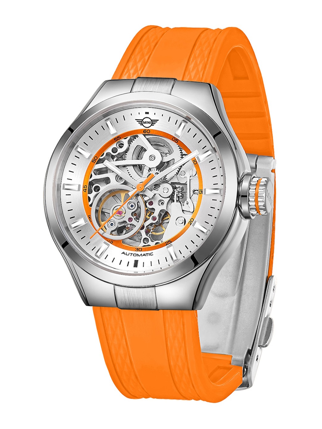 

MINI Cooper Unisex Dial & Straps Analogue Automatic Motion Powered Watch WTMIN161811MS, Orange