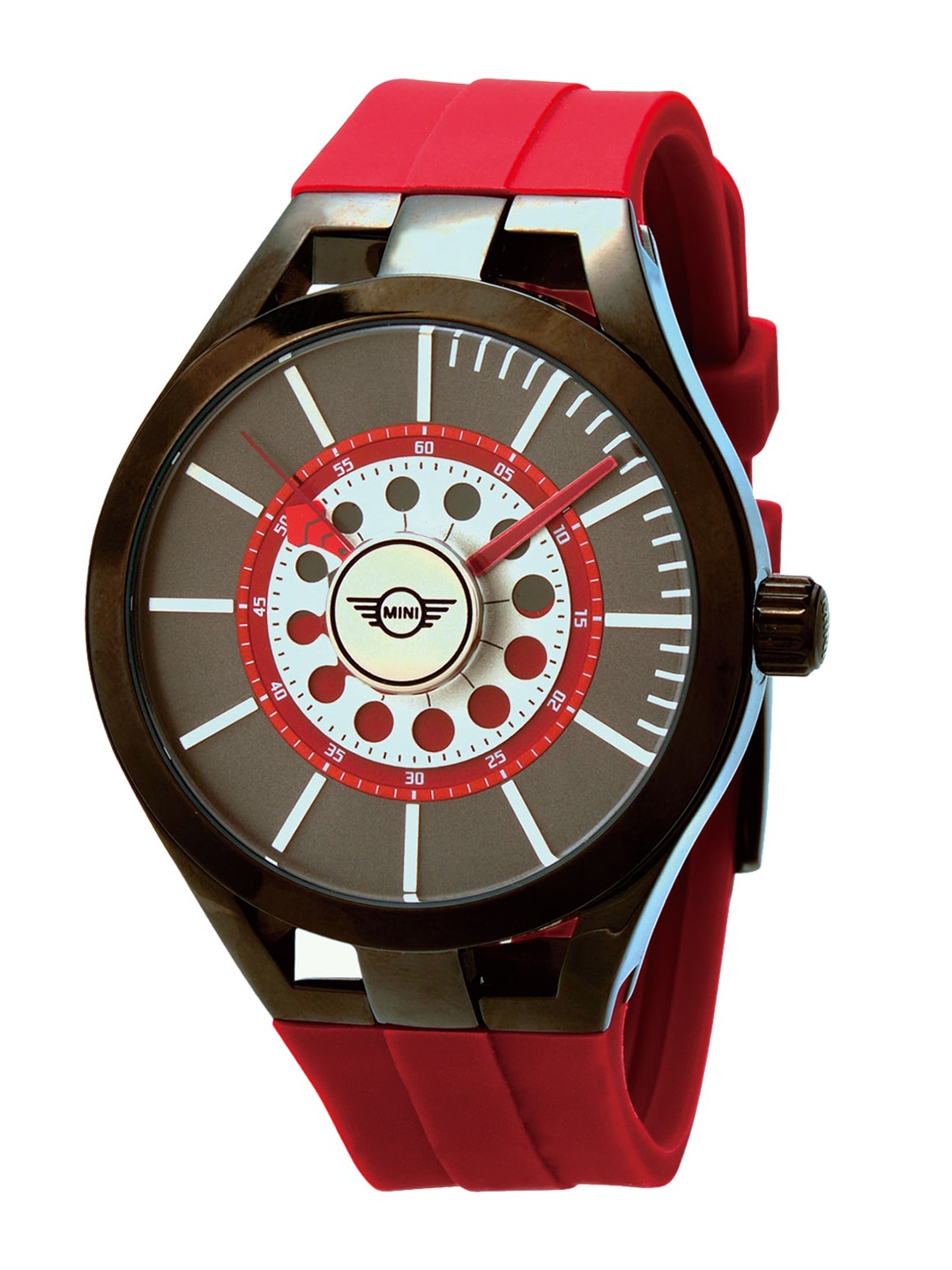 

MINI Cooper Unisex Red Silicone Strap Quartz Watch Brake Disc Collection