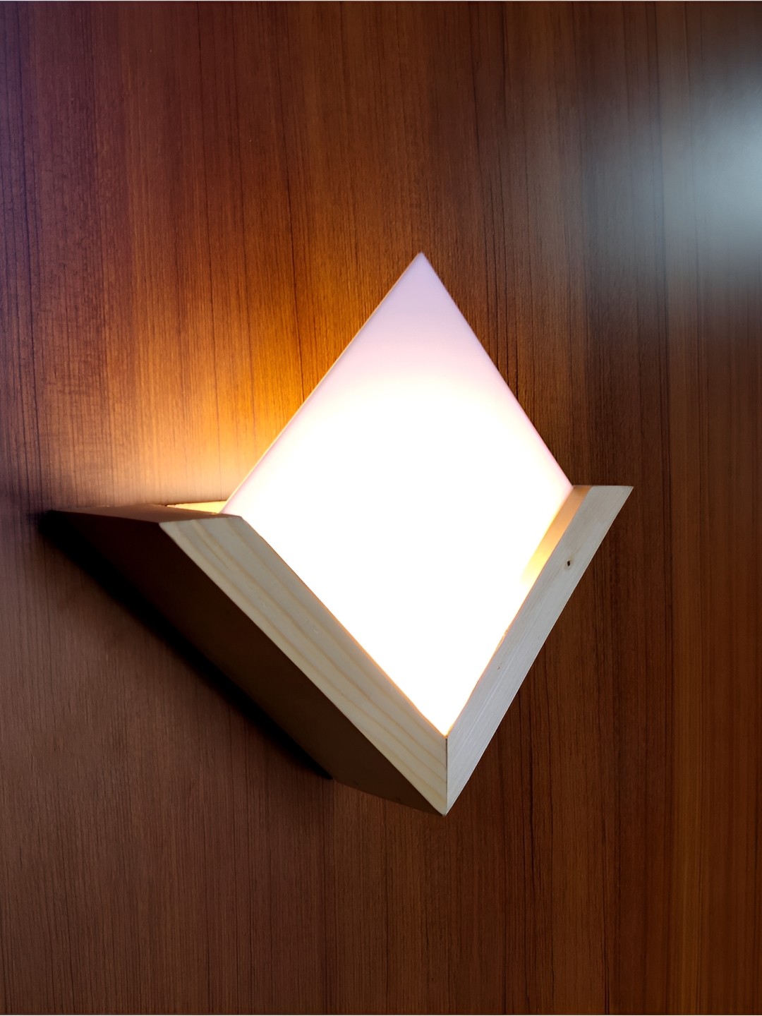 

Artica Brown Wooden Square Shaped Wall Lamp