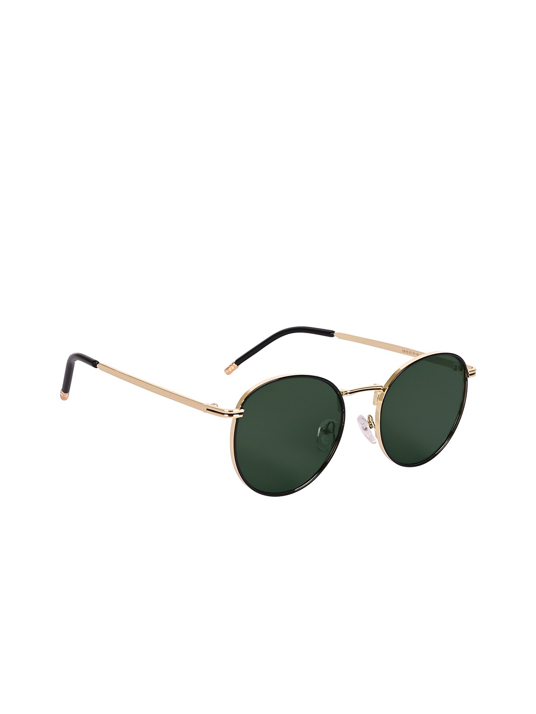 

AISLIN Unisex Round Sunglasses with UV Protected Lens ES_13455-93-AS-1915-G15-GLBK-RD-G15, Green