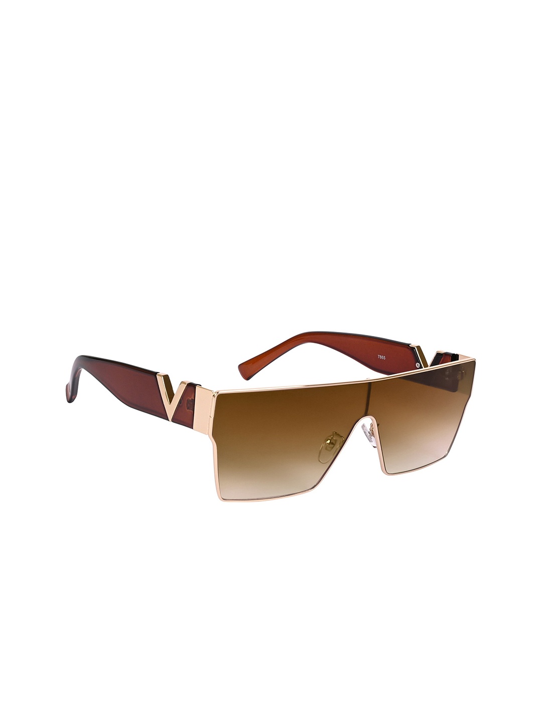 

AISLIN Unisex Wayfarer Sunglass With UV Protected Lens ES_12833-97-AS-7865-BRW-GLBR-WF, Brown