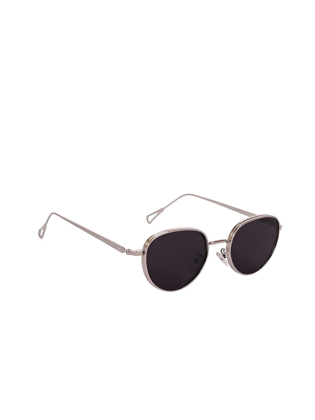 

AISLIN Unisex Oval Sunglasses with UV Protected Lens, Black