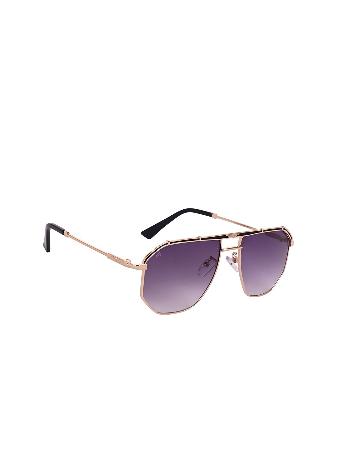 

AISLIN Men Square Sunglasses with UV Protected Lens ES_13427-93-AS-80737, Purple