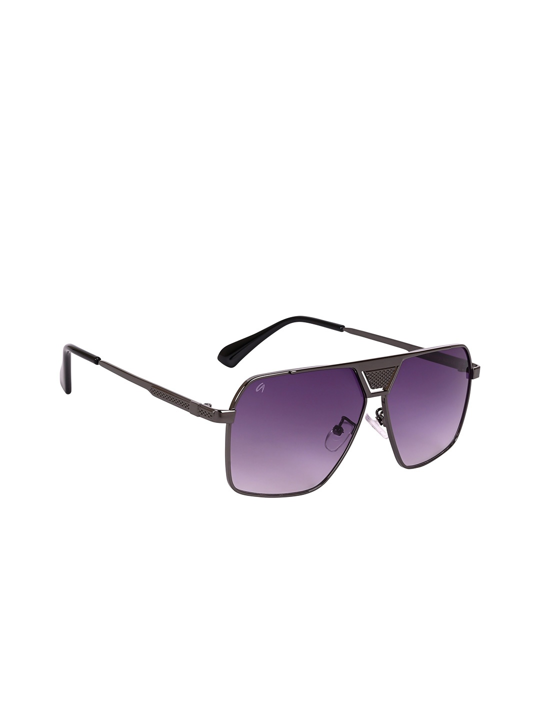 

AISLIN Men Wayfarer Sunglasses with UV Protected Lens ES_13434-93-AS-80750-PUR-GUN-WFSQ, Purple