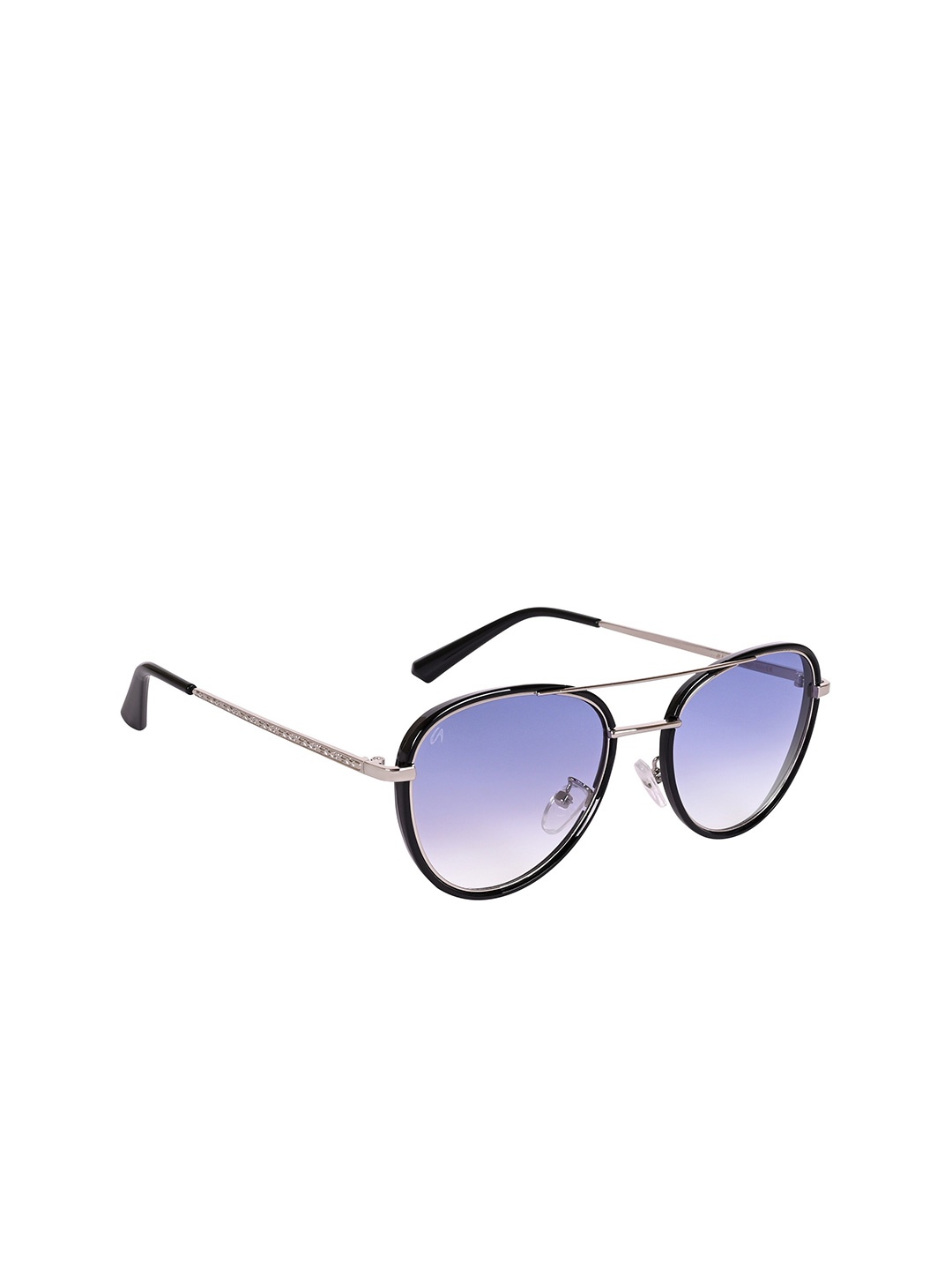 

AISLIN Unisex Aviator Sunglasses with UV Protected Lens ES_13407-93-AS-8517-BLU-STBK-AV, Blue