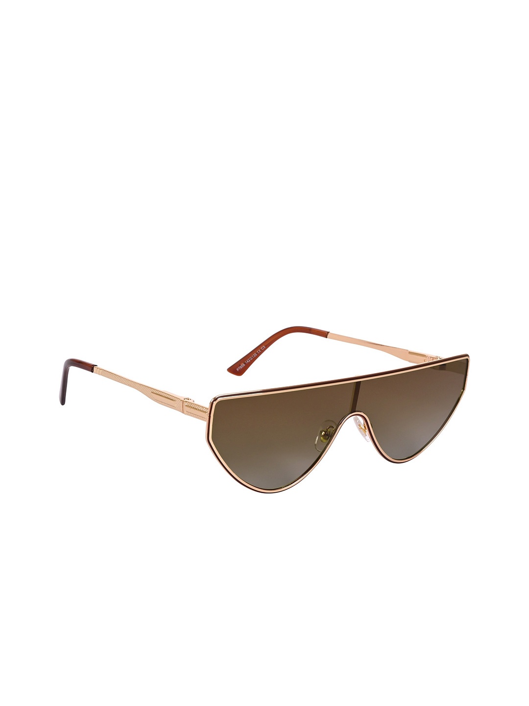 

AISLIN Unisex Aviator Sunglasses with UV Protected Lens ES_12820-97-AS-7859-BRW-GLD-AVRT, Brown