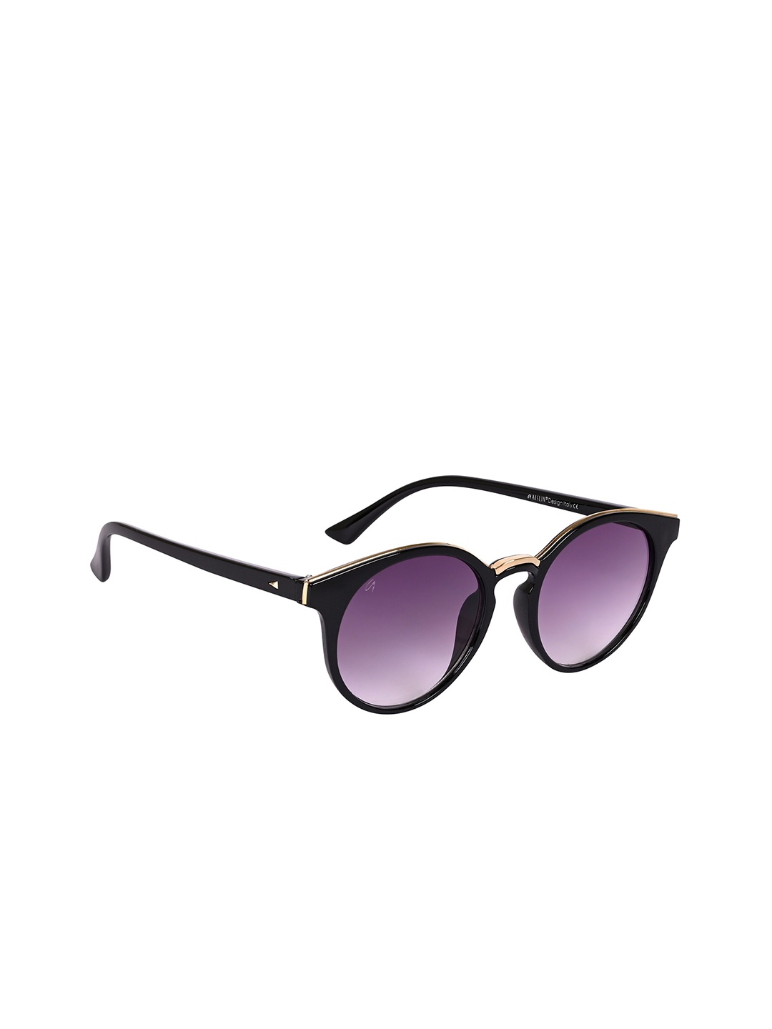 

AISLIN Unisex Round Sunglass With UV Protected Lens ES_13471-95-AS-30101-PUR-BKGL-RD, Purple