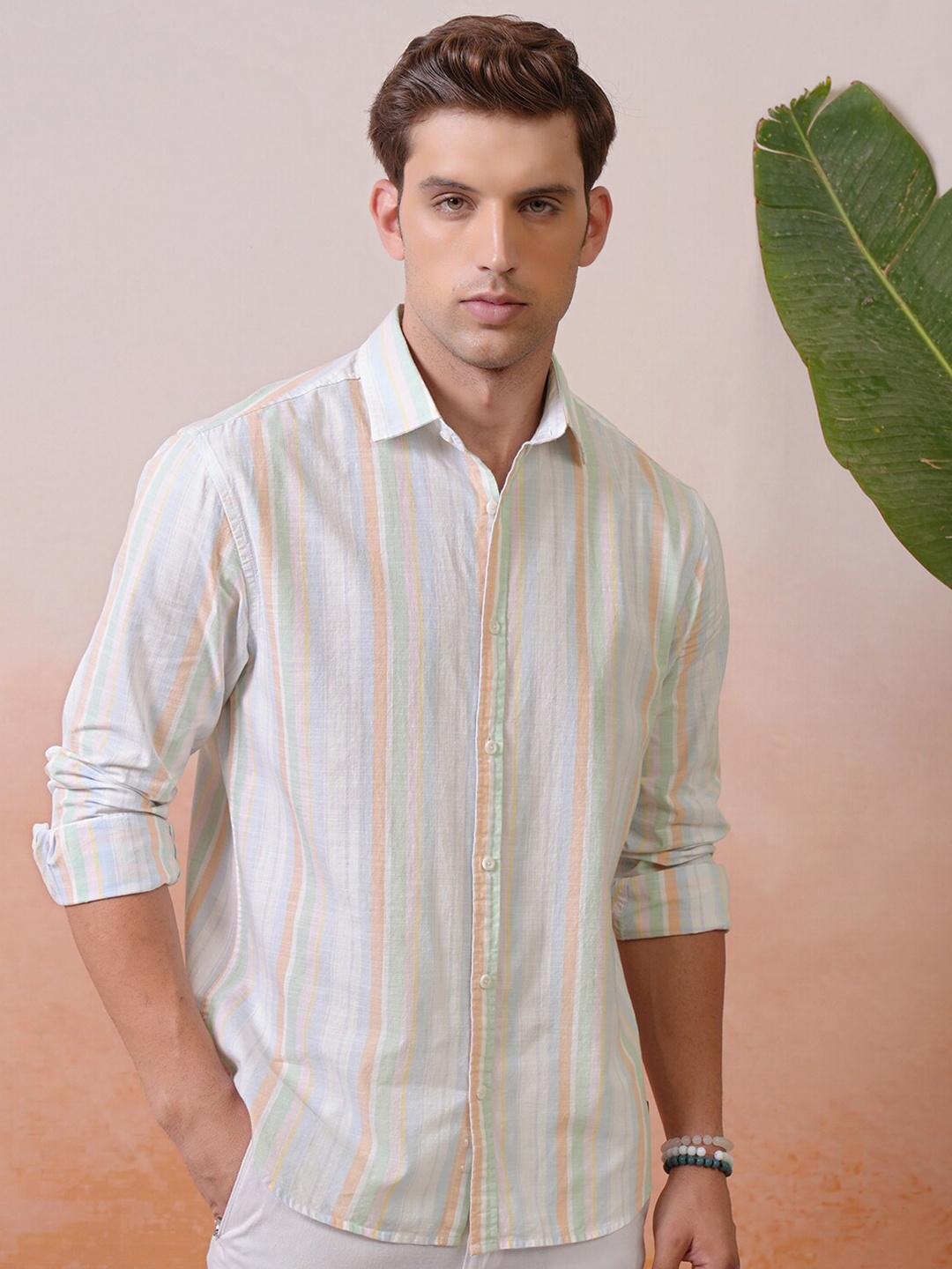 

"Locomotive Premium Men Striped Relaxed Shirt", Multi