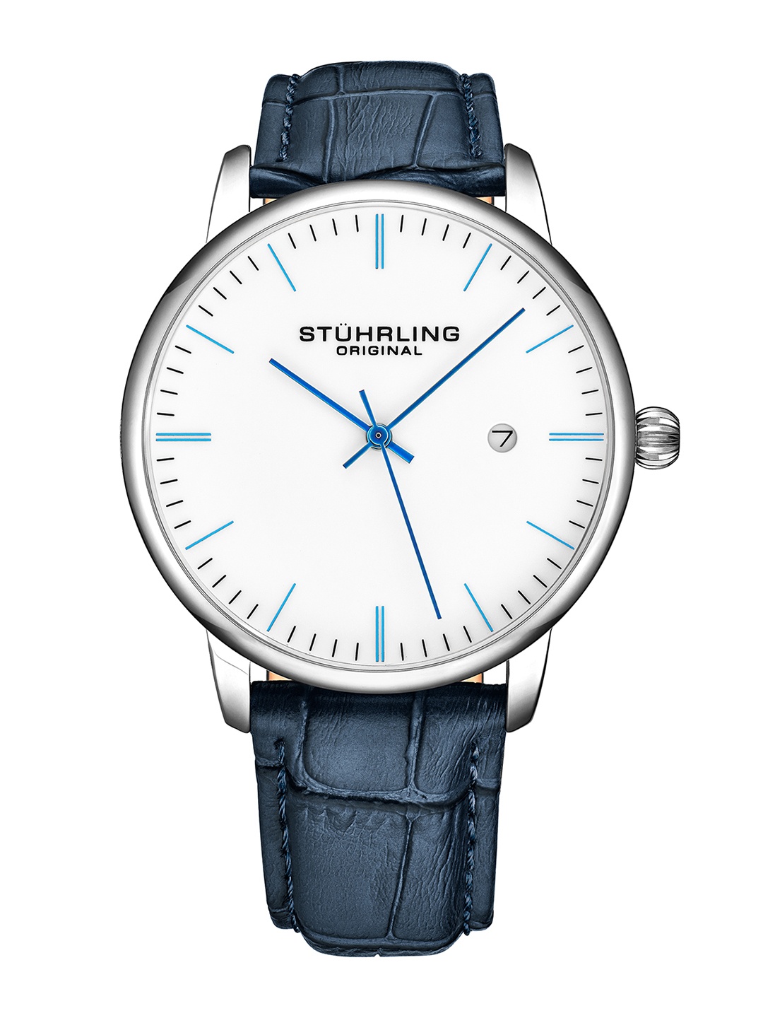 

STUHRLING ORIGINAL Symphony Men Stainless Steel Analogue Motion Powered Watch STRLG-3997.3, Blue
