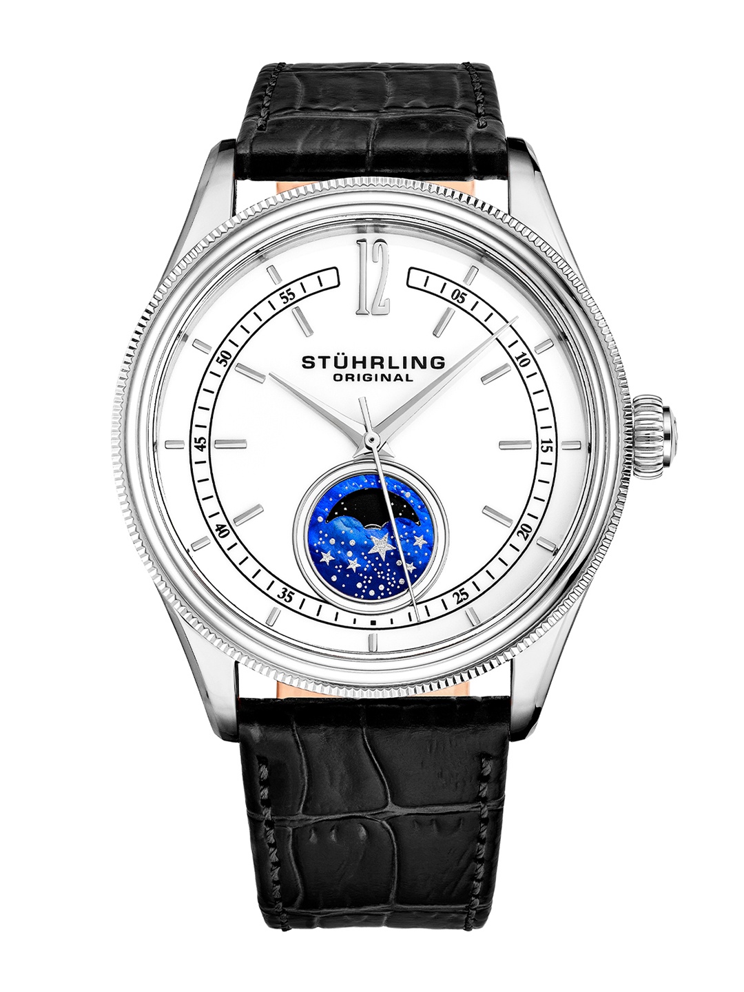 

STUHRLING ORIGINAL Men Dial & Stainless Straps Analogue Motion Powered Watch STRLG-897.01, Silver