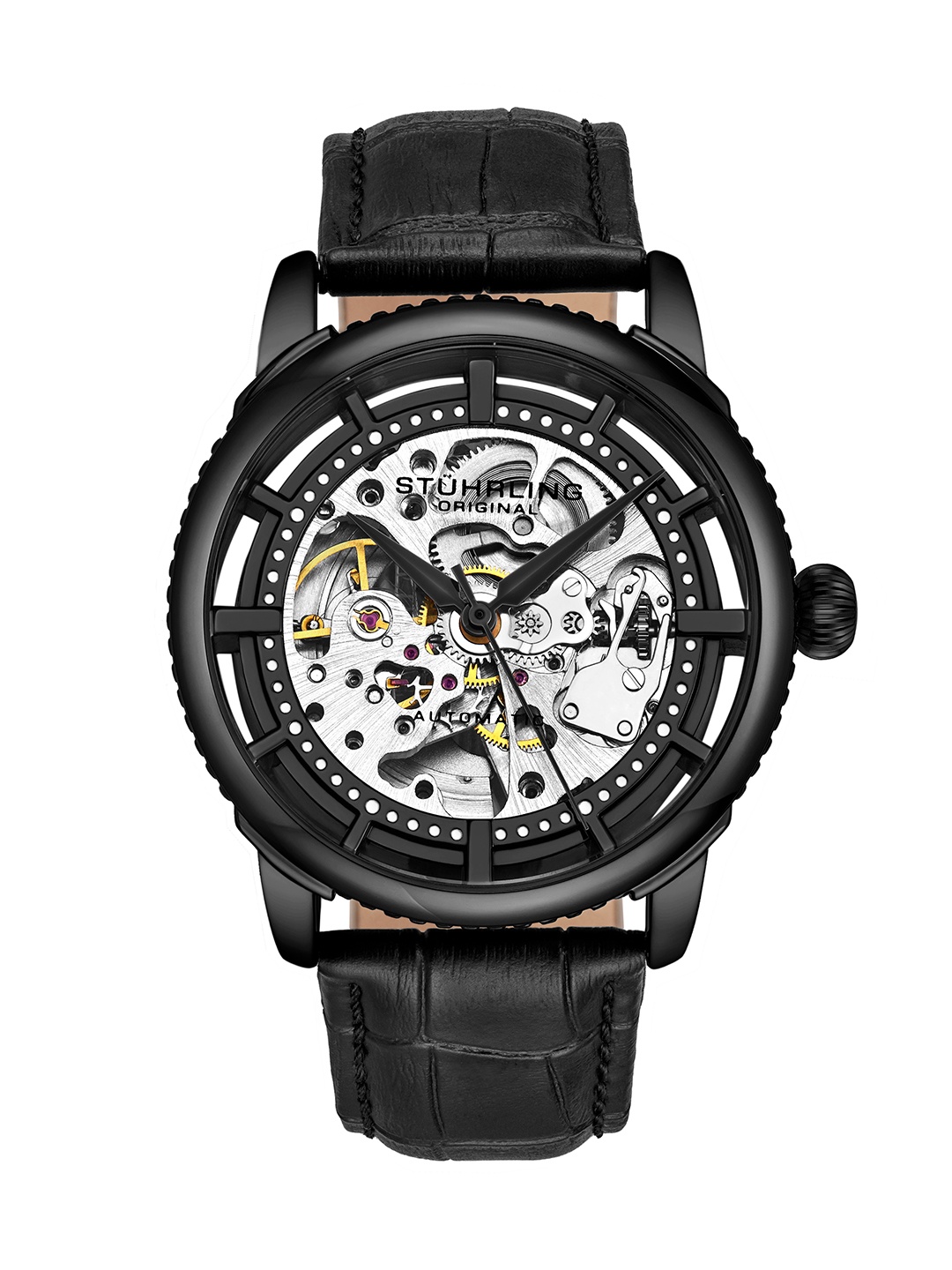 

STUHRLING ORIGINAL Legacy Men Analogue Automatic Motion Powered Watch STRLG-3933.3, Black