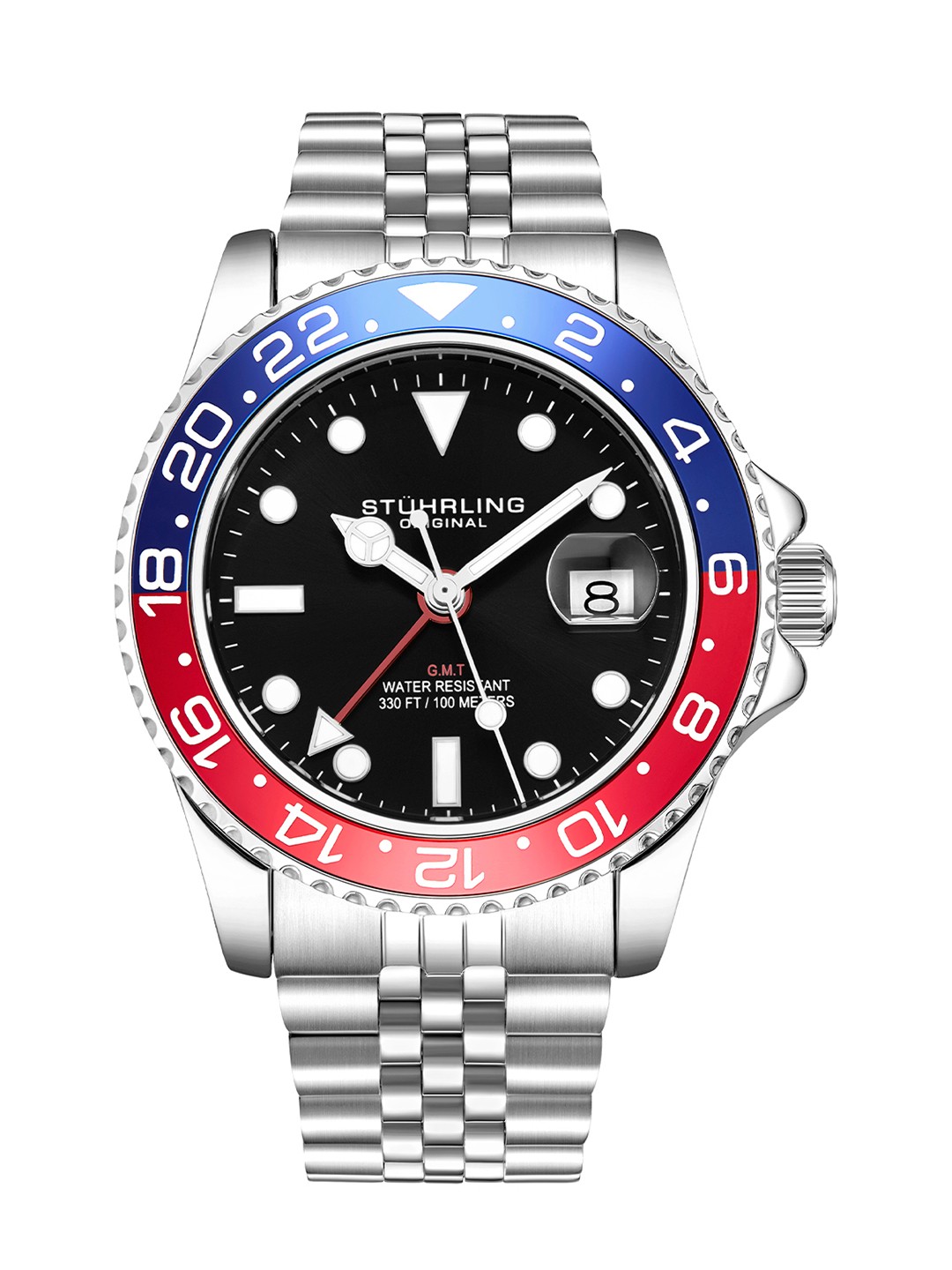 

STUHRLING ORIGINAL Men Stainless Steel Analogue Motion Powered Watch STRLG-3968.2, Silver