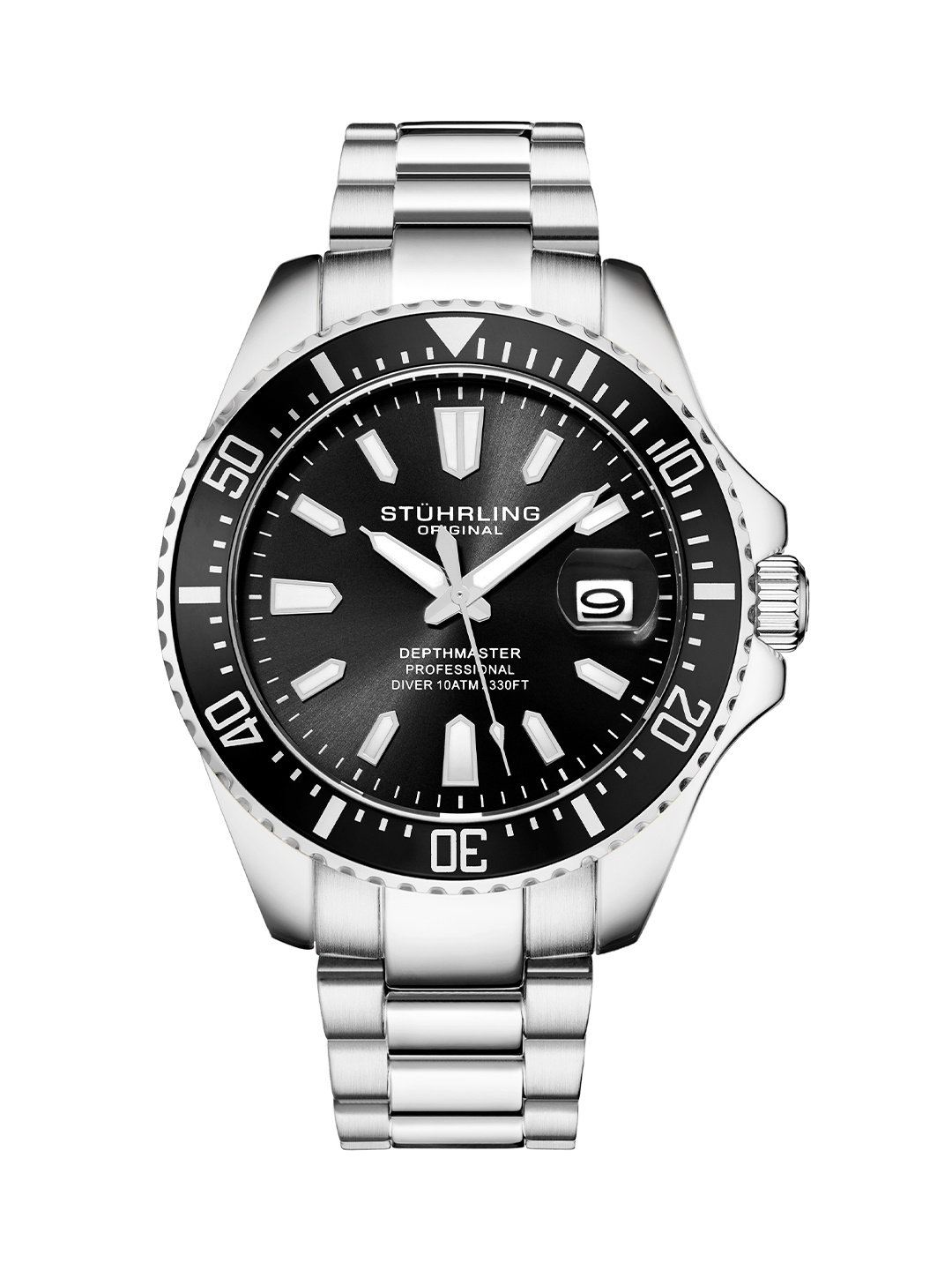 

STUHRLING ORIGINAL Men Dial & Stainless Steel Bracelet Style Straps Analogue Motion Powered Watch, Silver