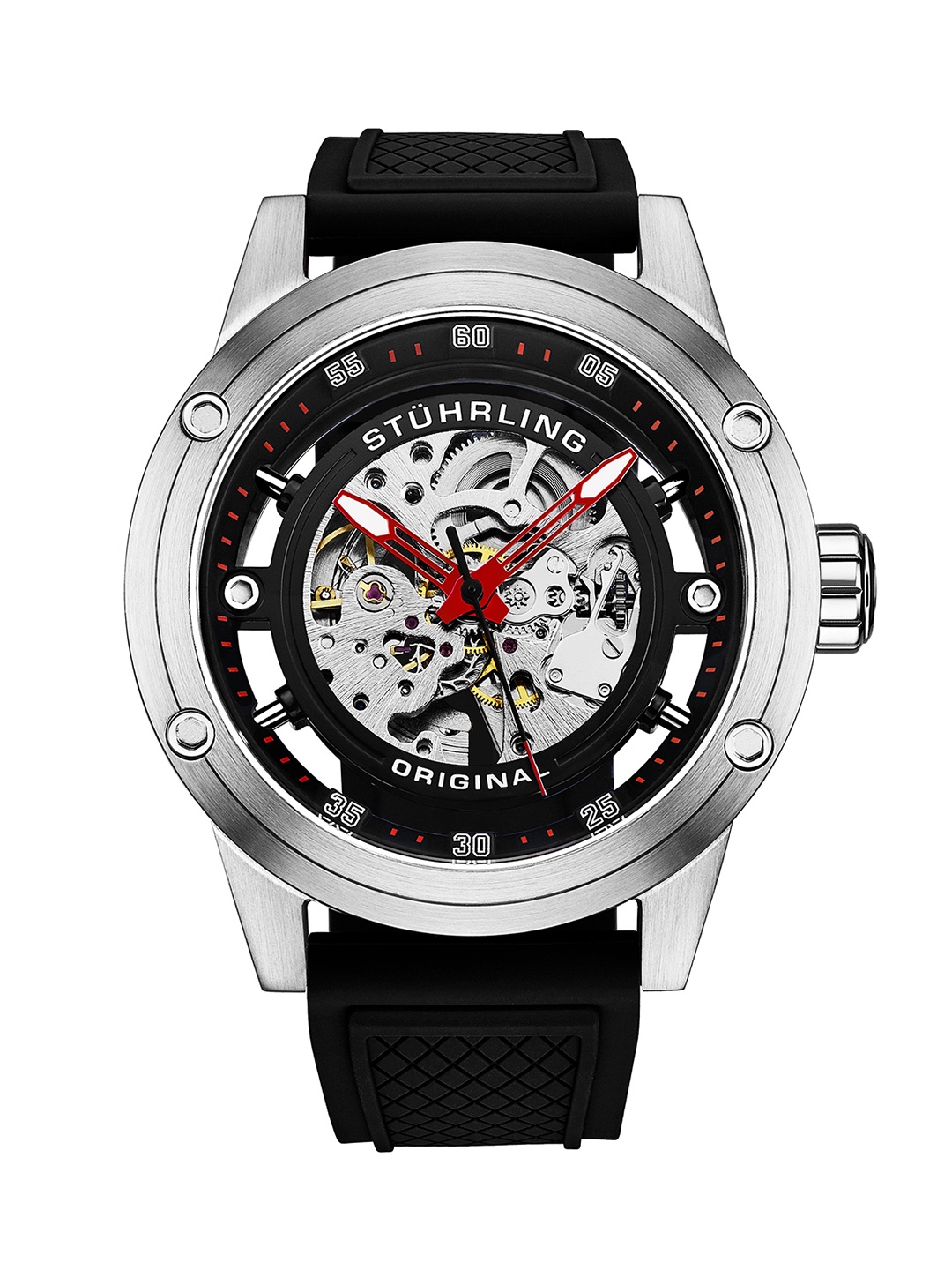 

STUHRLING ORIGINAL Men Dial & Stainless Steel Straps Analogue Watch STRLG-4034.3, Silver