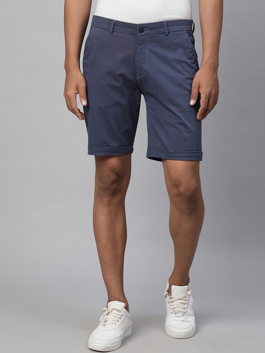 GENIPS Men Slim Fit Outdoor Shorts, Blue