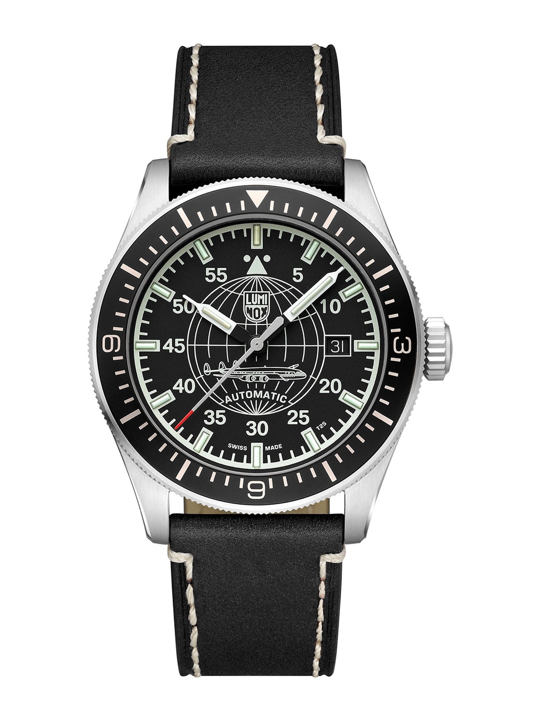 

Luminox Men Dial & Leather Straps Analogue Automatic Motion Powered Watch XA.9601, Black