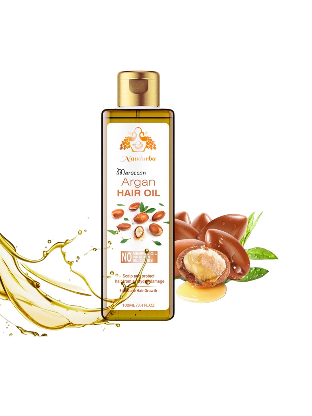 

Nandurba Argan Hair Oil - 100 ml, Yellow