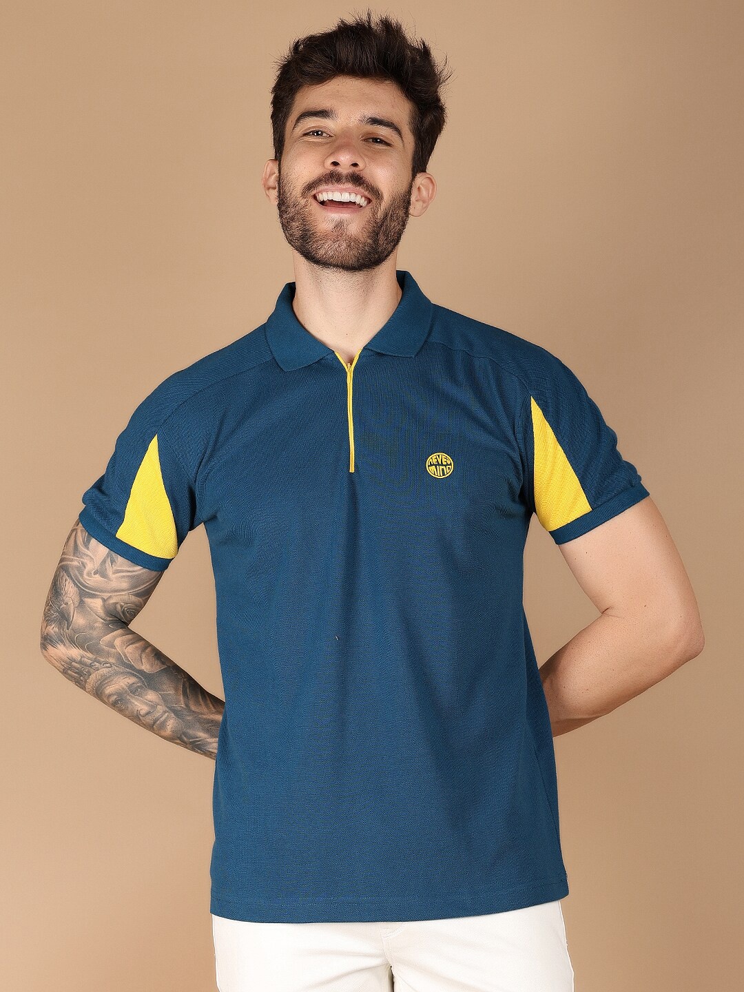 

V-Mart Mandarin Collar Raglan Sleeves T-shirt, Green