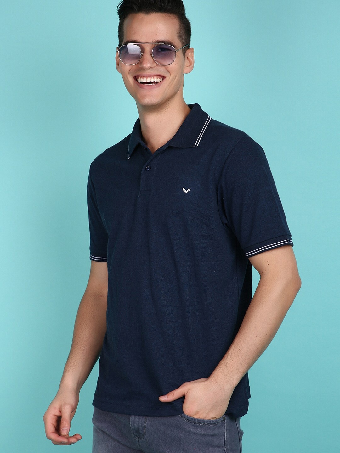 

V-Mart Polo Collar Short Sleeves T-shirt, Grey