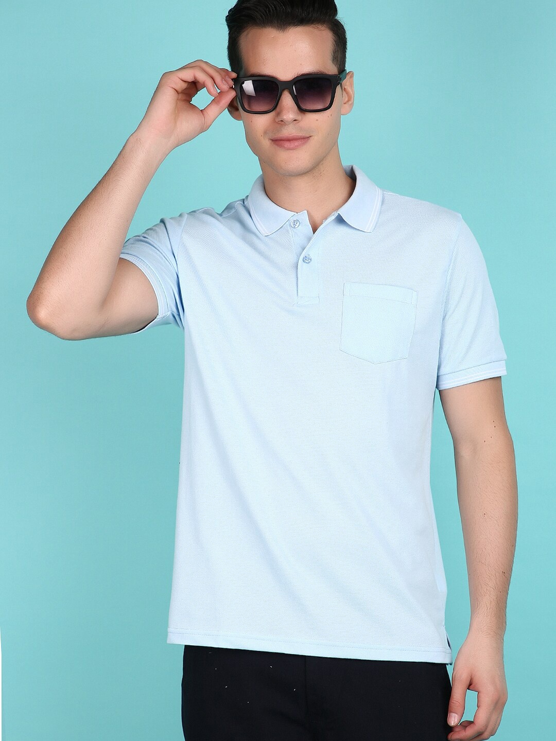 

V-Mart Polo Collar Short Sleeves T-shirt, Blue