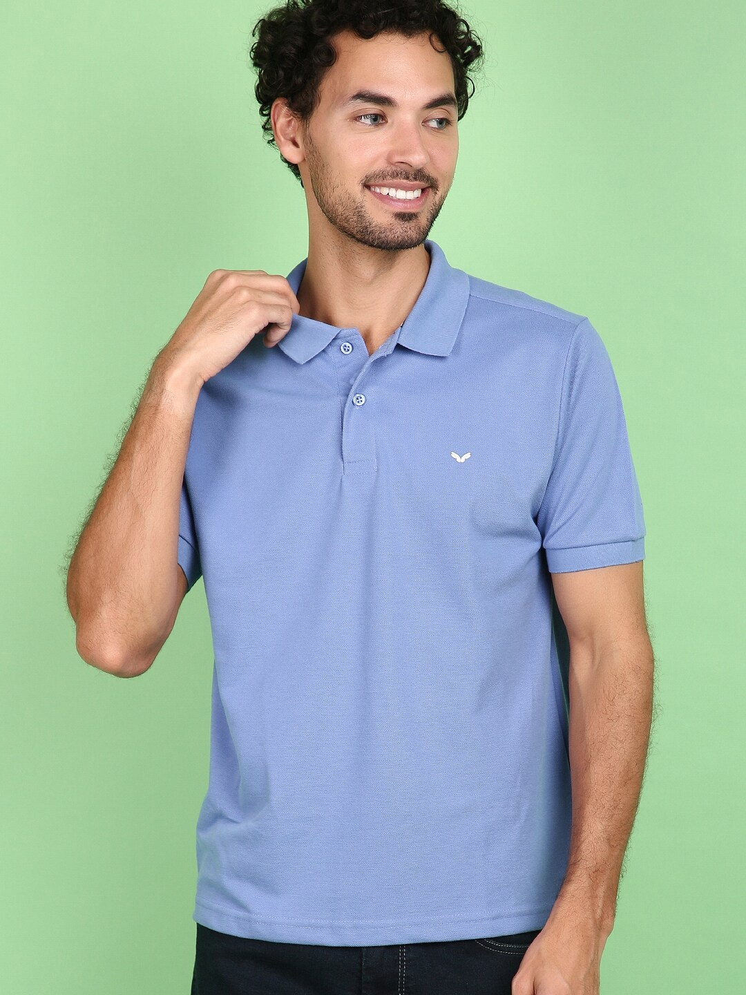 

V-Mart Polo Collar Short Sleeves Regular Fit T-shirt, Blue