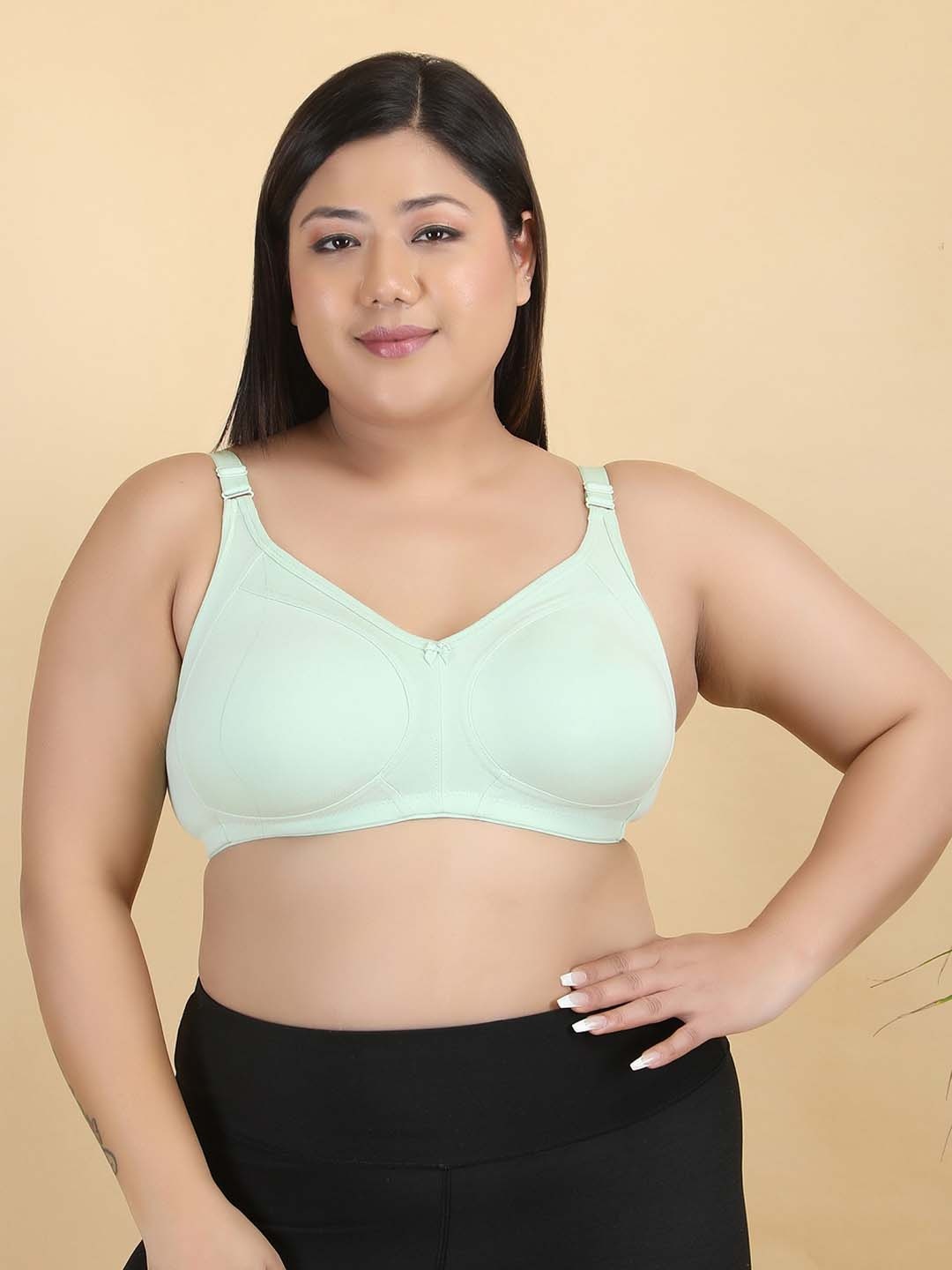 

Klassik Plus Size Full Coverage Non Padded Non-Wired Anti Odour Plus Everyday Bra, Pink