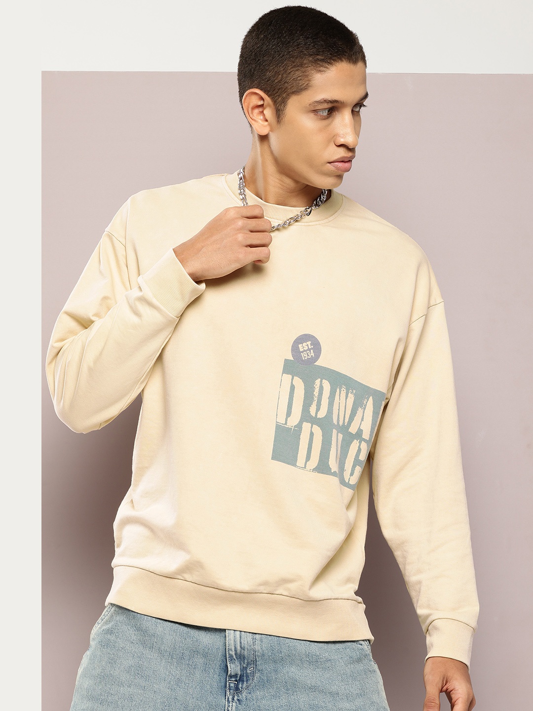 

Kook N Keech Disney Printed Sweatshirt, Beige
