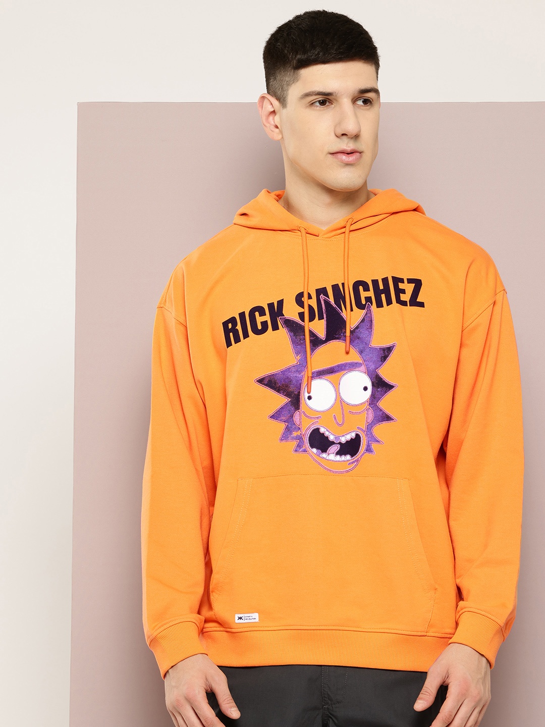 

Kook N Keech Men Printed Hooded Sweatshirt, Yellow