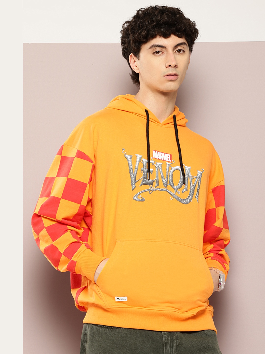 

Kook N Keech Marvel Venom Printed Hooded Sweatshirt, Yellow