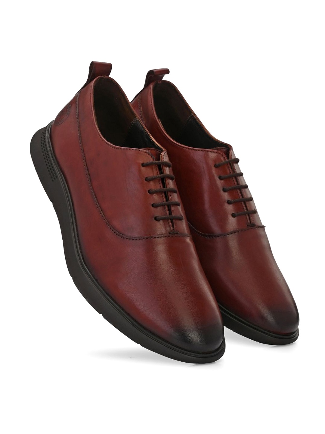 LEGWORK Men Leather Formal Oxfords, Tan