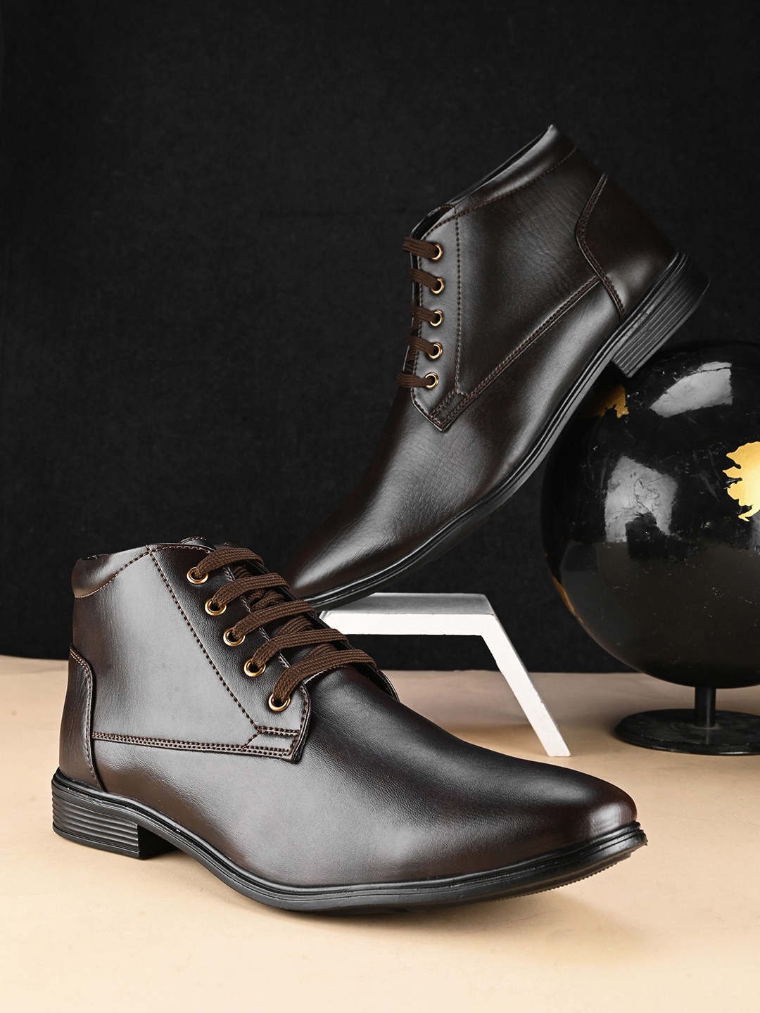

HERE&NOW Men Formal Derbys, Brown