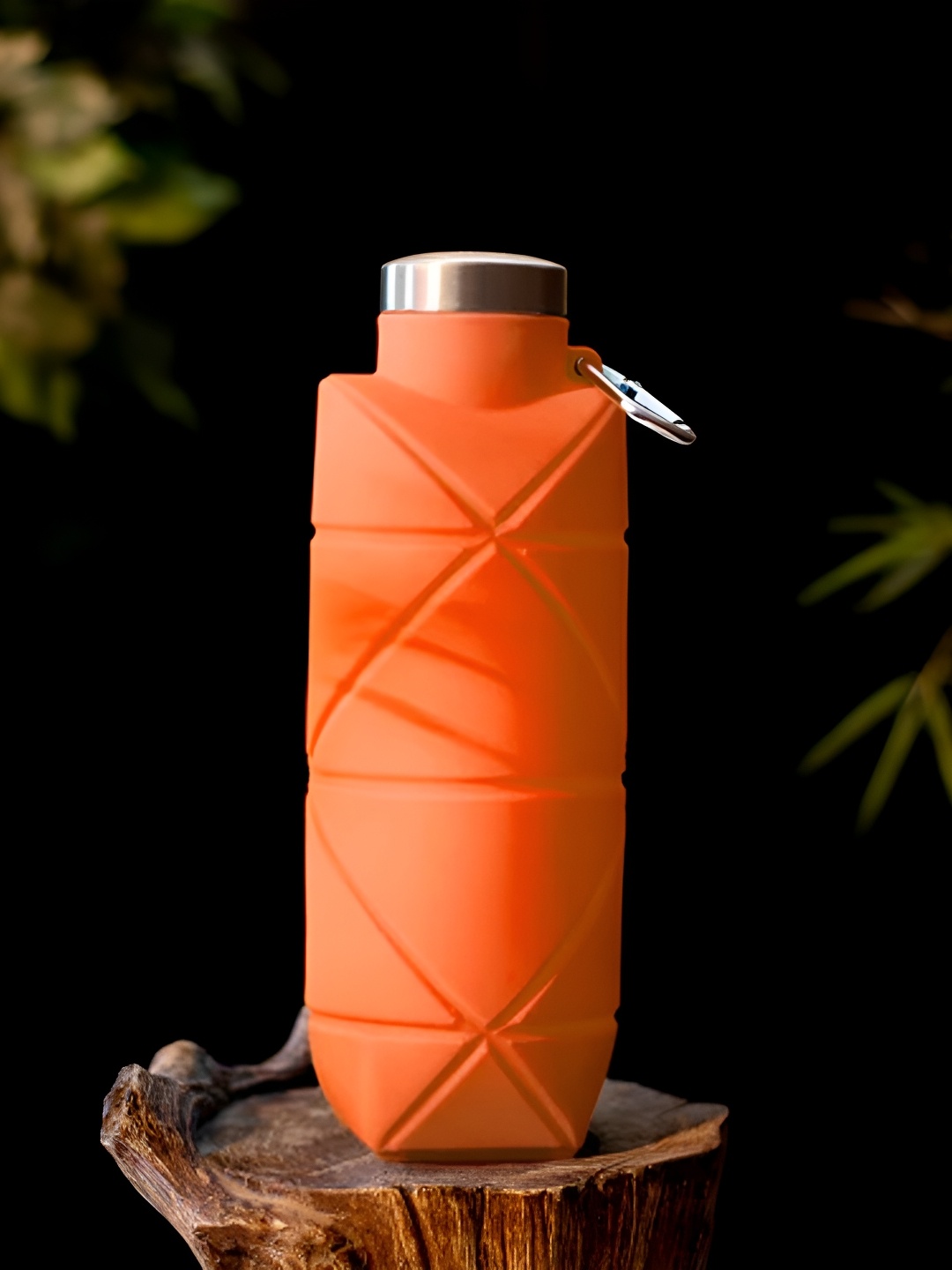 

THEDECORKART Orange Single Foldable Water Bottle 700 ml