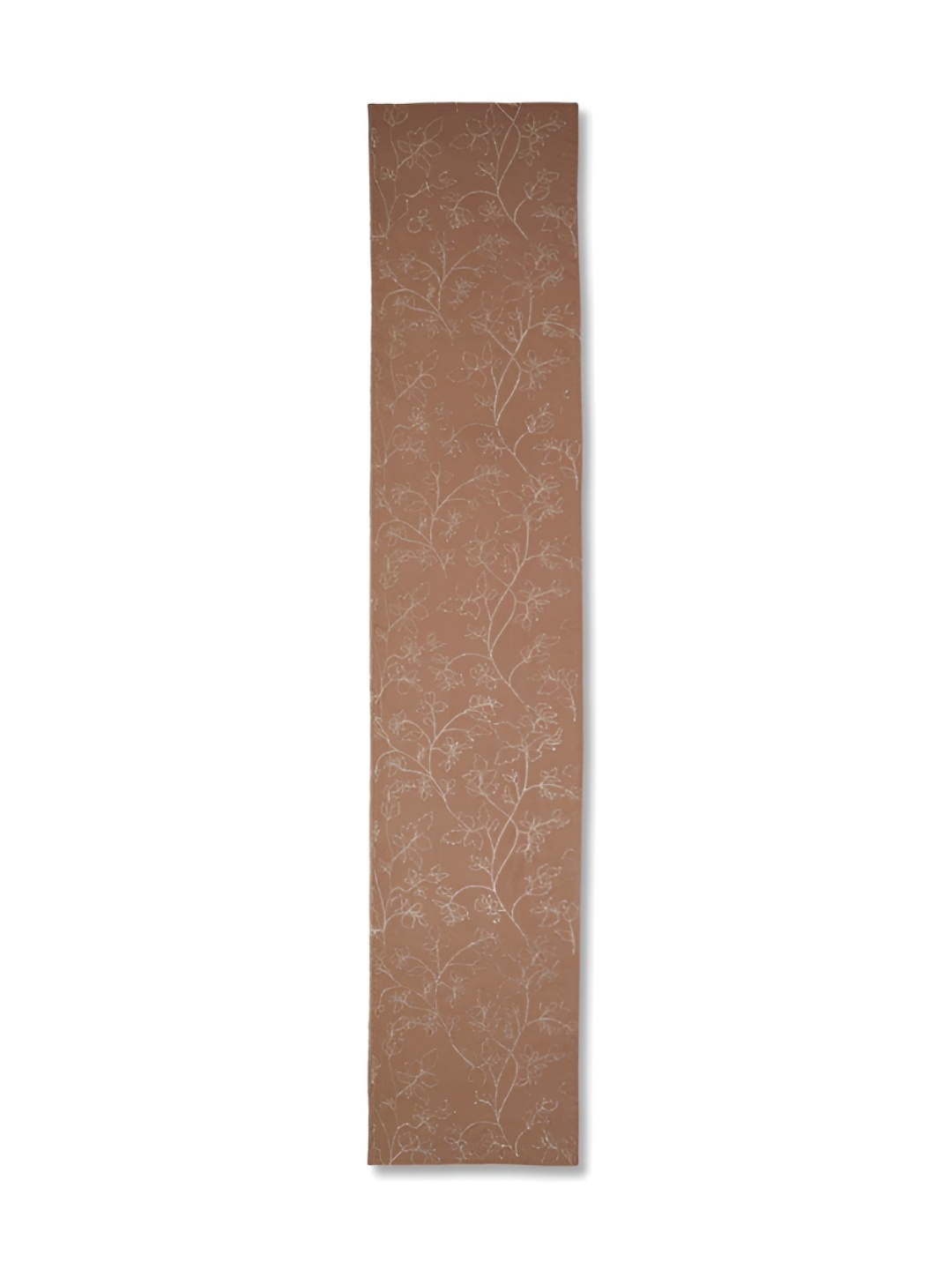 

Fabindia Brown Embroidered Table Runner, Beige