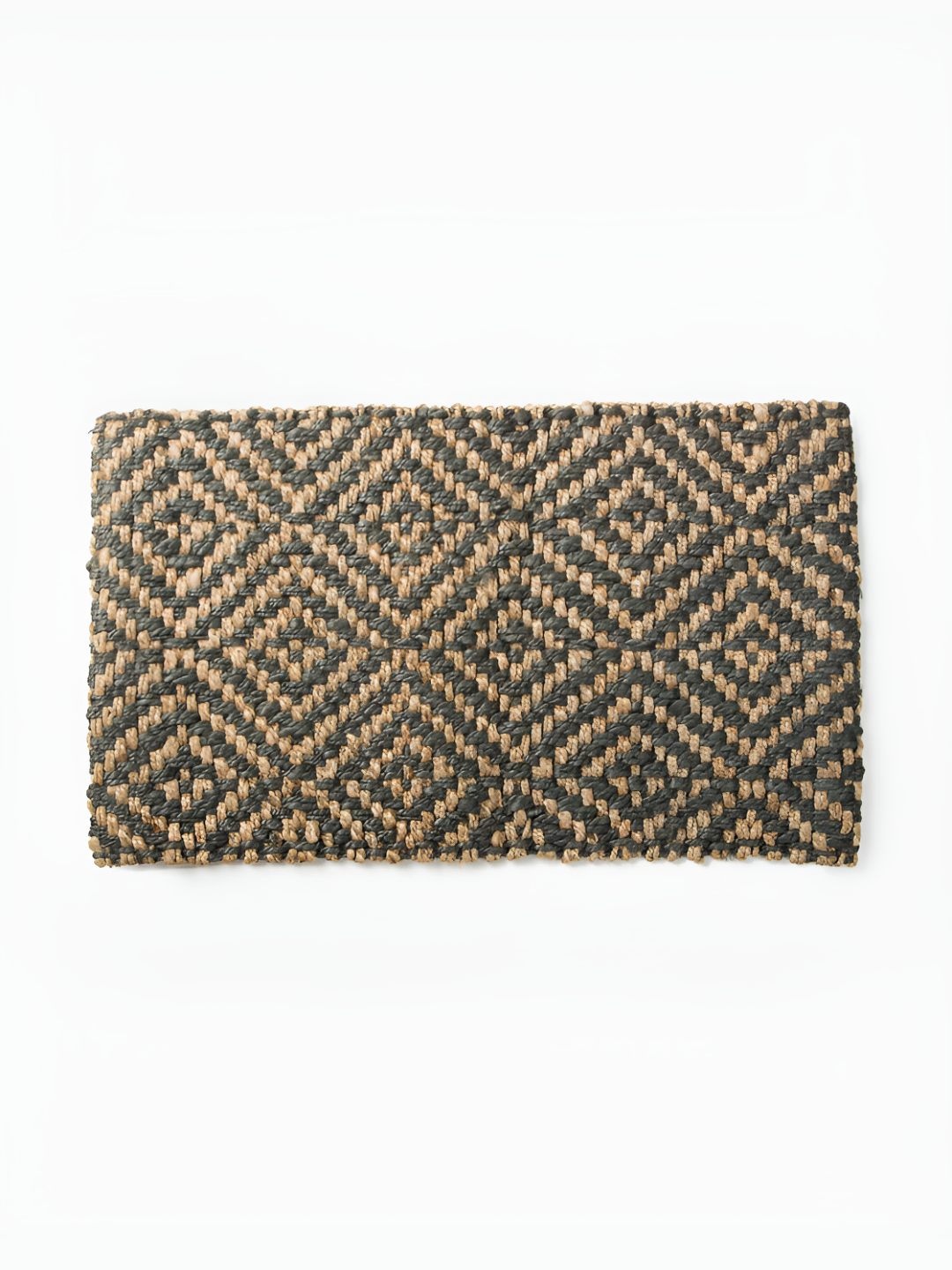 

Fabindia Green & Black Self-Designed Cotton Doormat