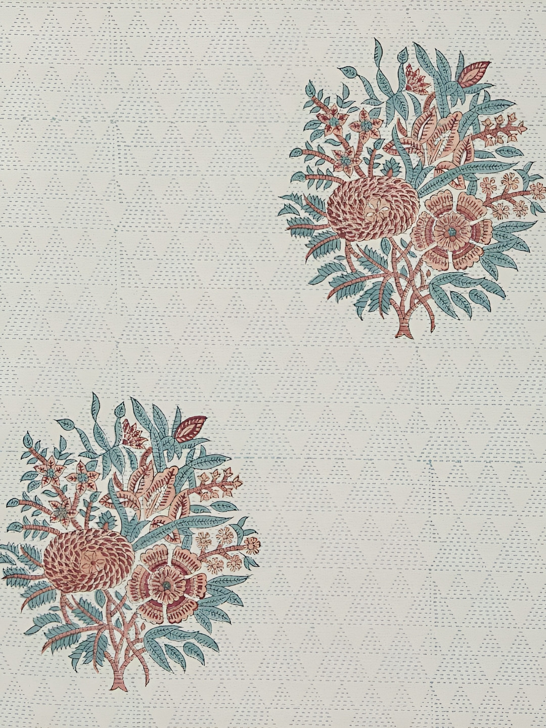 

Fabindia White & Blue Floral Printed Cotton 120TC King Size Cotton Bed Cover